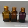 50ML-55ML棕色方形精油瓶配金色蓋有孔塞